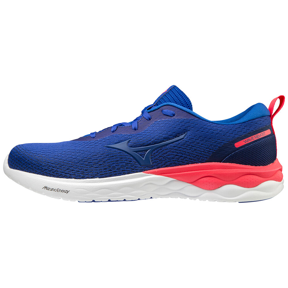 Scarpe Running Mizuno Wave Revolt Uomo - Blu/Rosa - 18620-WKXJ